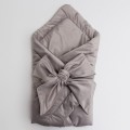 Rożek / becik niemowlęcy PREMIUM VELVET szary