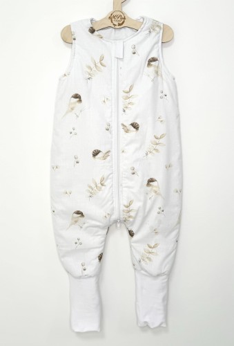 Śpiworek do spania z nogawkami Wróbelki