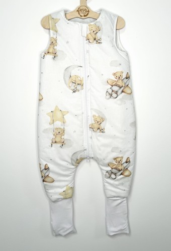 Śpiworek do spania z nogawkami Zabawa z misiami i zajączkami