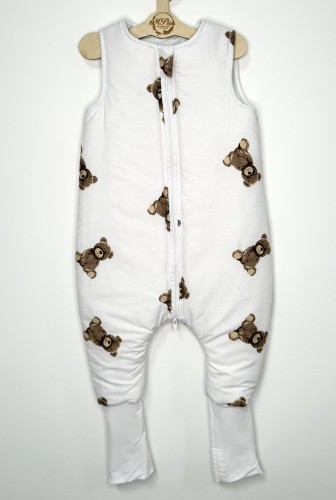 Śpiworek do spania z nogawkami Misie niedźwiadki