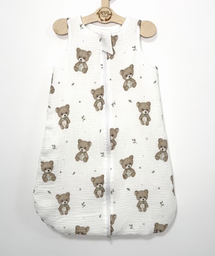 Śpiworek do spania Muślinowy Teddy