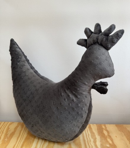 Poduszka do karmienia Kura Kokoko Grafitowe minky