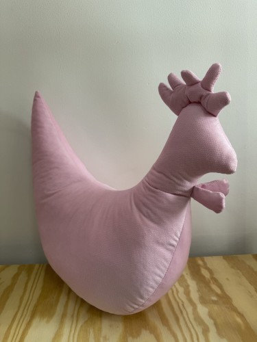 Poduszka do karmienia Kura Kokoko Cukierkowy róż Velvet