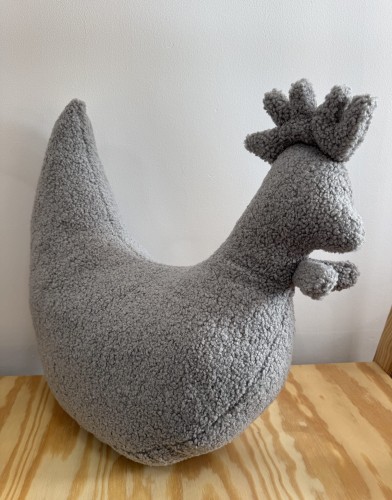 Poduszka do karmienia Kura Kokoko Szary Baranek Boucle