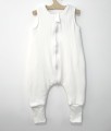 Śpiworek do spania z nogawkami Prążek Biały