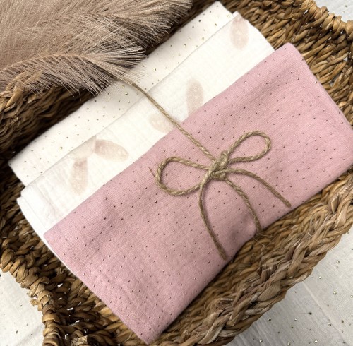 Pieluszki muślinowe Króliczki 3-pak