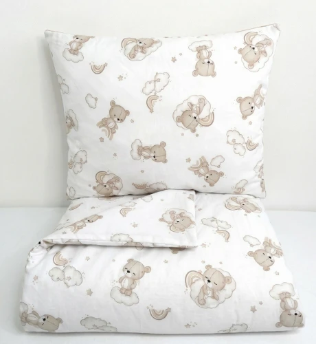 Komplet do przedszkola / żłobka - kocyk / kołderka z poduszką Śpiące misie