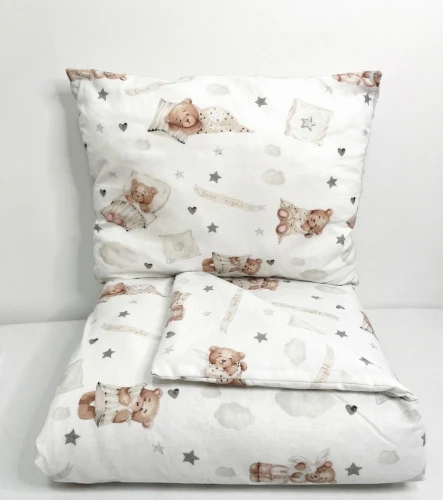 Komplet do przedszkola / żłobka - kocyk / kołderka z poduszką Pora spać