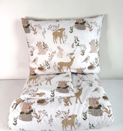 Komplet do przedszkola / żłobka - kocyk / kołderka z poduszką Leśne przyjęcie